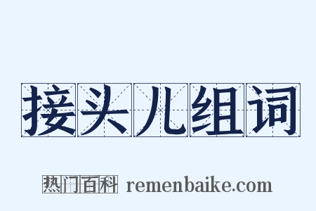 接头儿组词是什么意思的图片